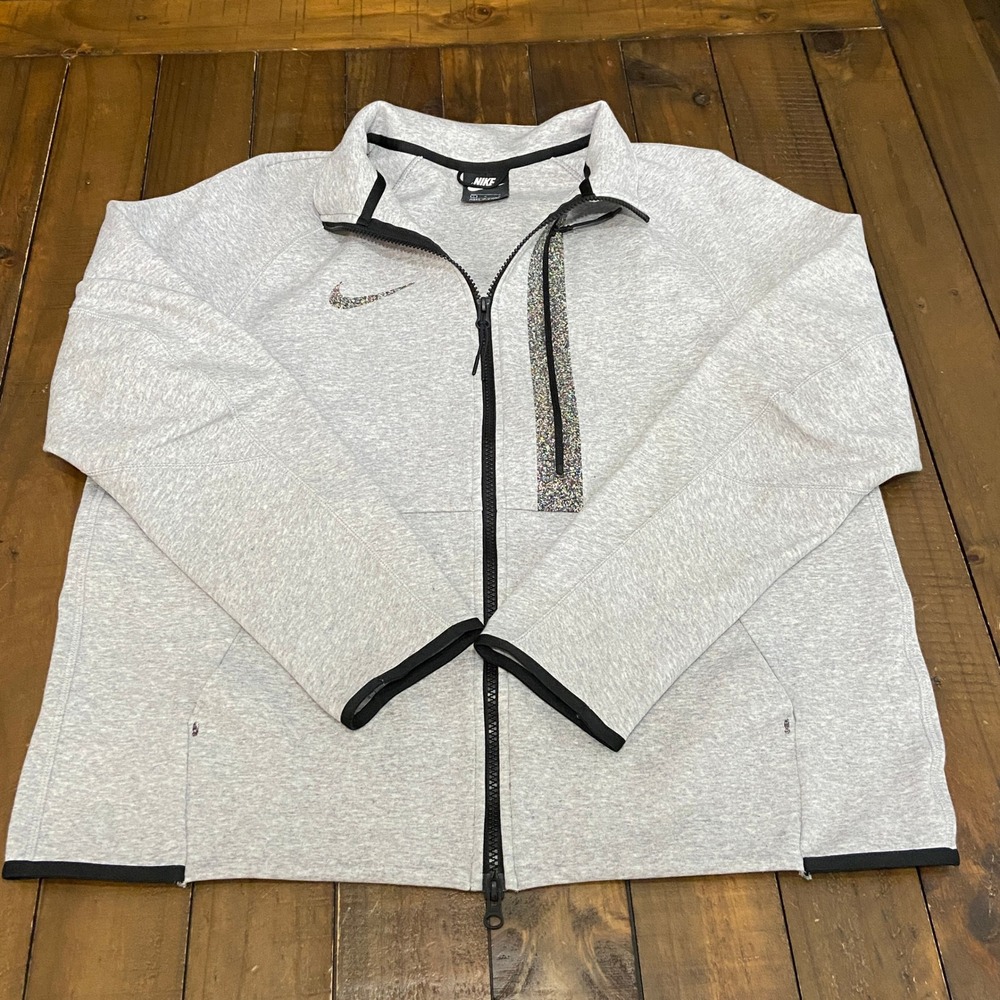 Nike 50 Tech Fleece Full Zip Jacket Mens L Grey Space Hippie‎ Grind CJ4500-902